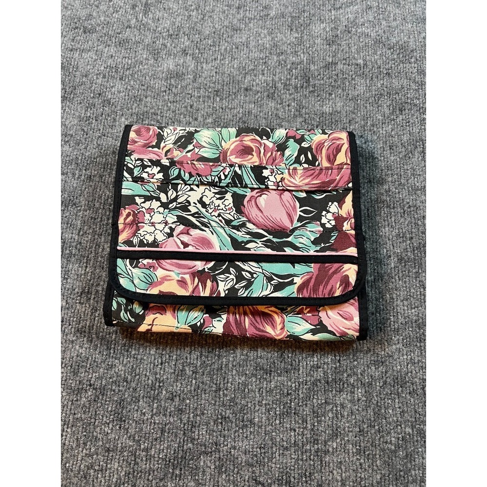 Avon Floral Garden Accessories Roll Toiletry Make Up Bag